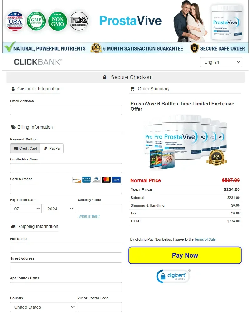 secure checkout page